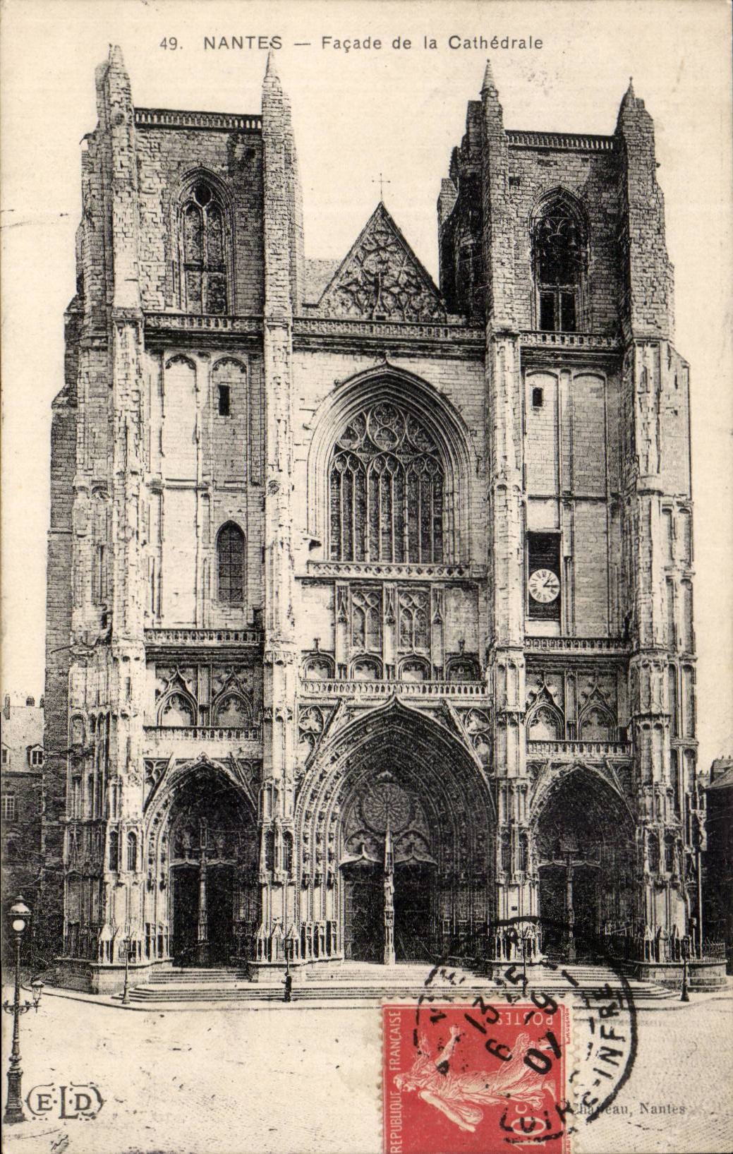 CPA Nantes La cathedrale
