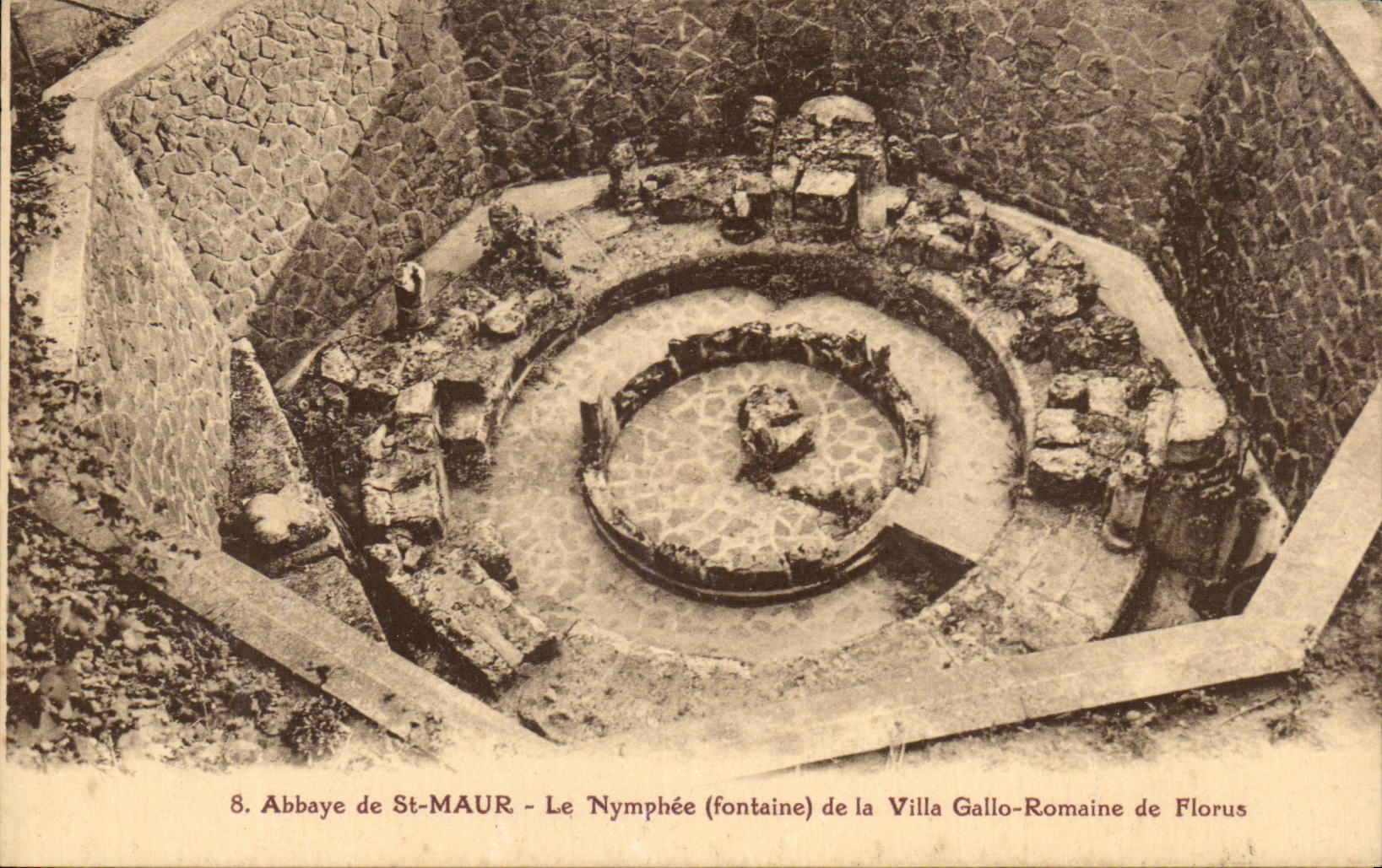 CPA Abbaye de St Maur La nymphee d ela villa gallo rimaine de Florus