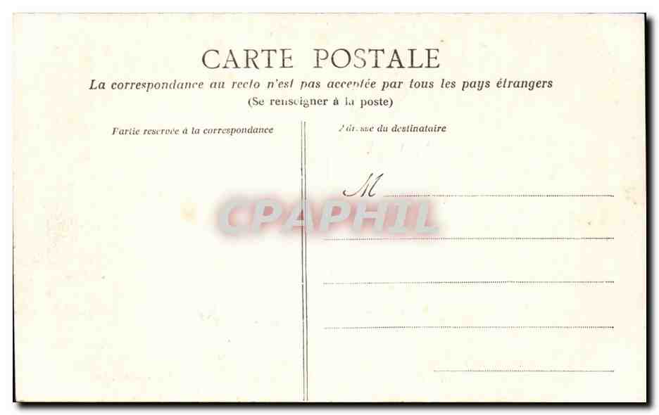 CPA Le Pouliguen Rochers au pied de la tour Rochereau — Back