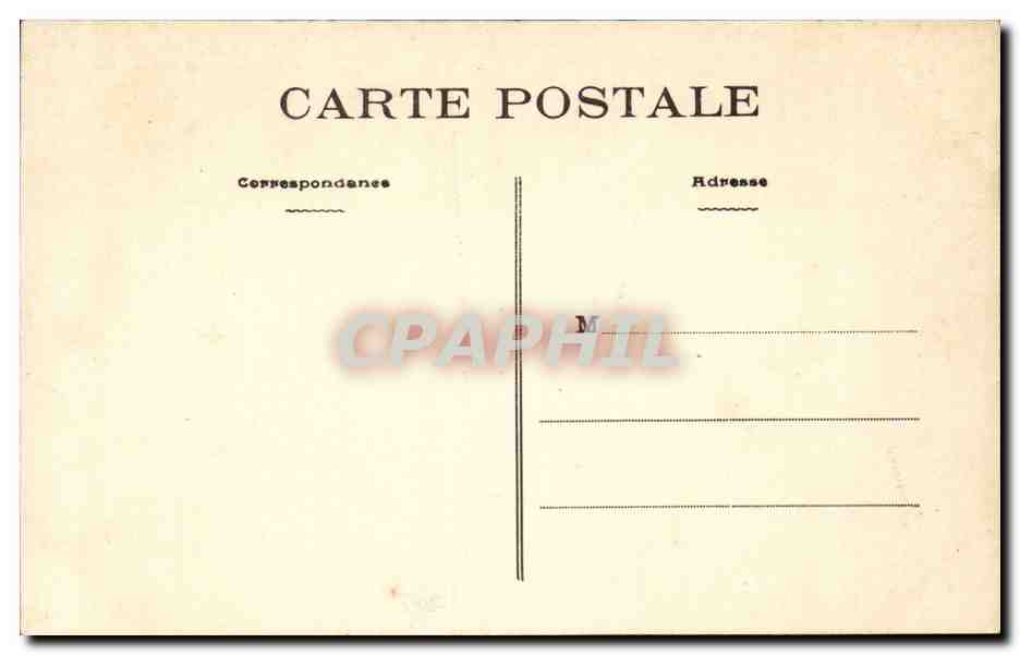 CPA Nantes Le lycee Au fond le jardin des Plantes — Rückseite