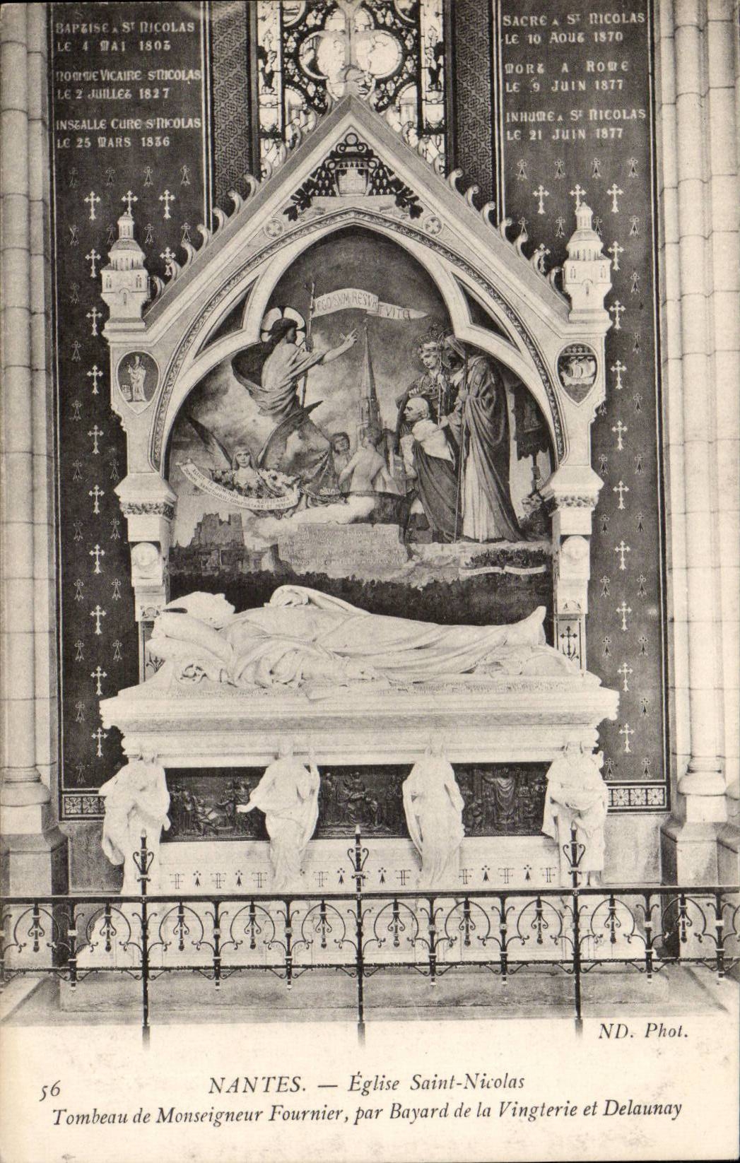 CPA Nantes Eglise Saint Nicolas Tombeau de Monseigneur Fournier par Bayard de la Vingterie et Delaunay