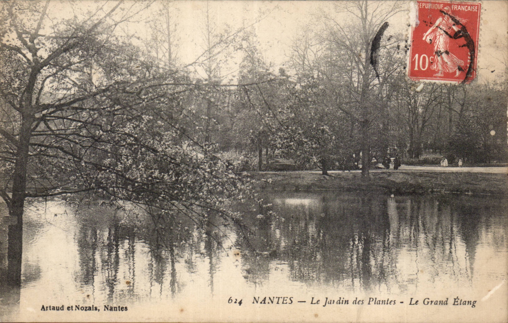 Nantes CPA Le jardin des plantes Le grand etang