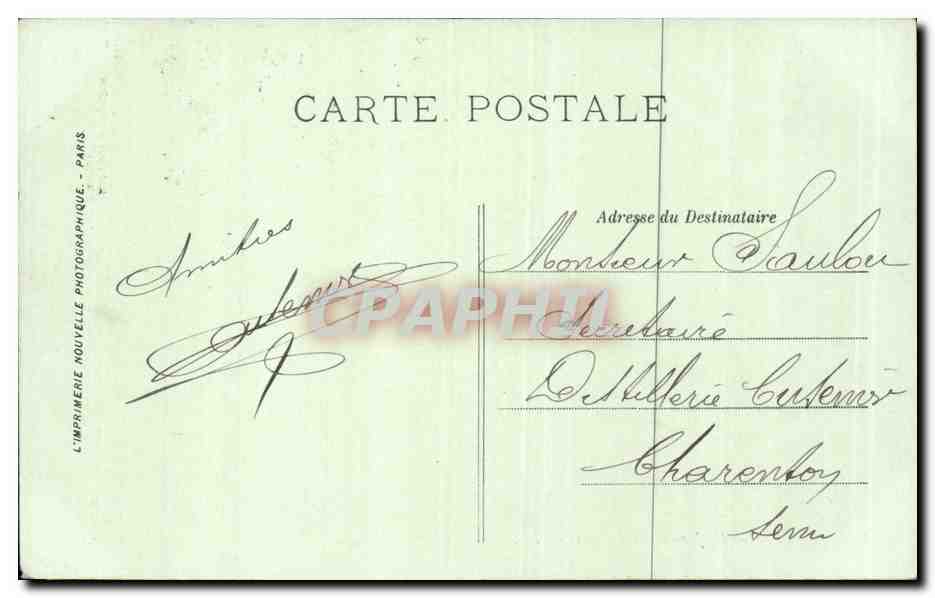Nantes CPA Le jardin des plantes — Rückseite