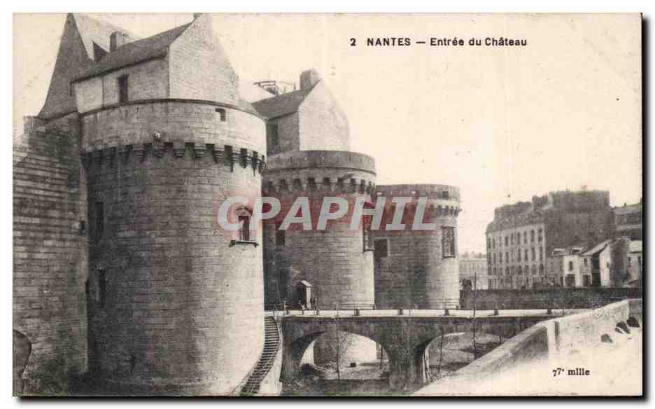 CPA Nantes Le chateau Entree