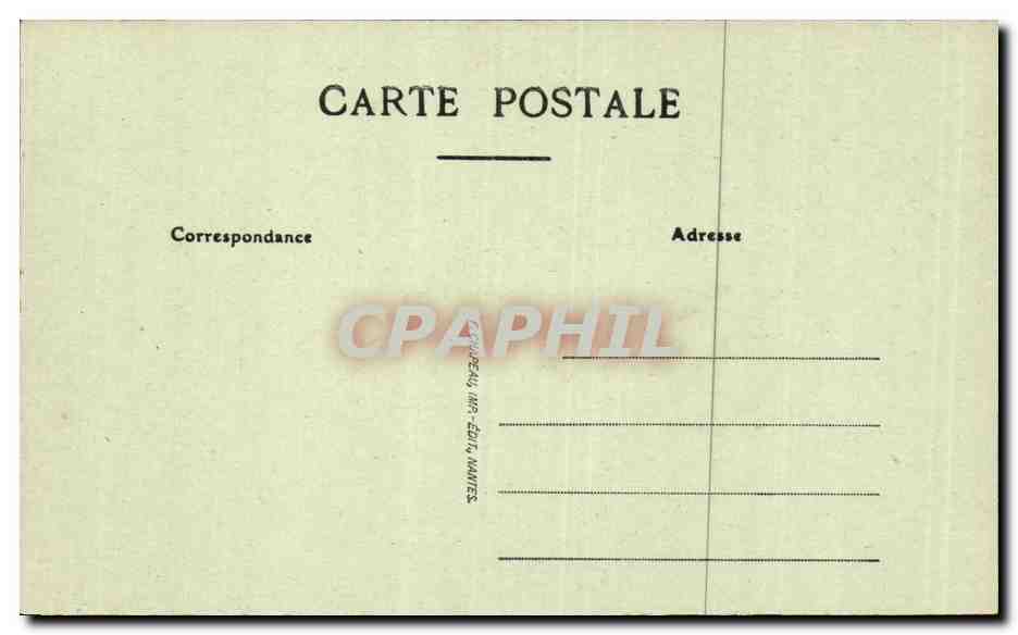 CPA Nantes Le chateau Entree — Verso