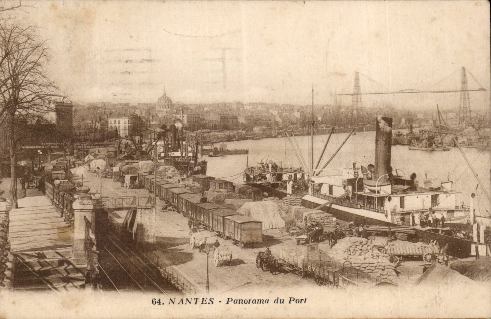 NANTES - Panorama du Port — J. Nicais, éditeur, n° 64