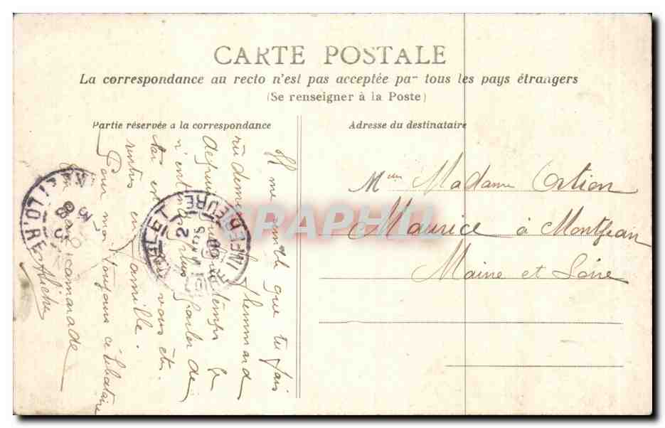 CPA Nantes Le monument des morts pour la patrie — Verso