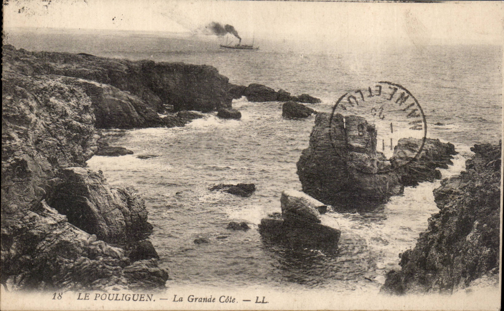 CPA Le Pouliguen La grande cote