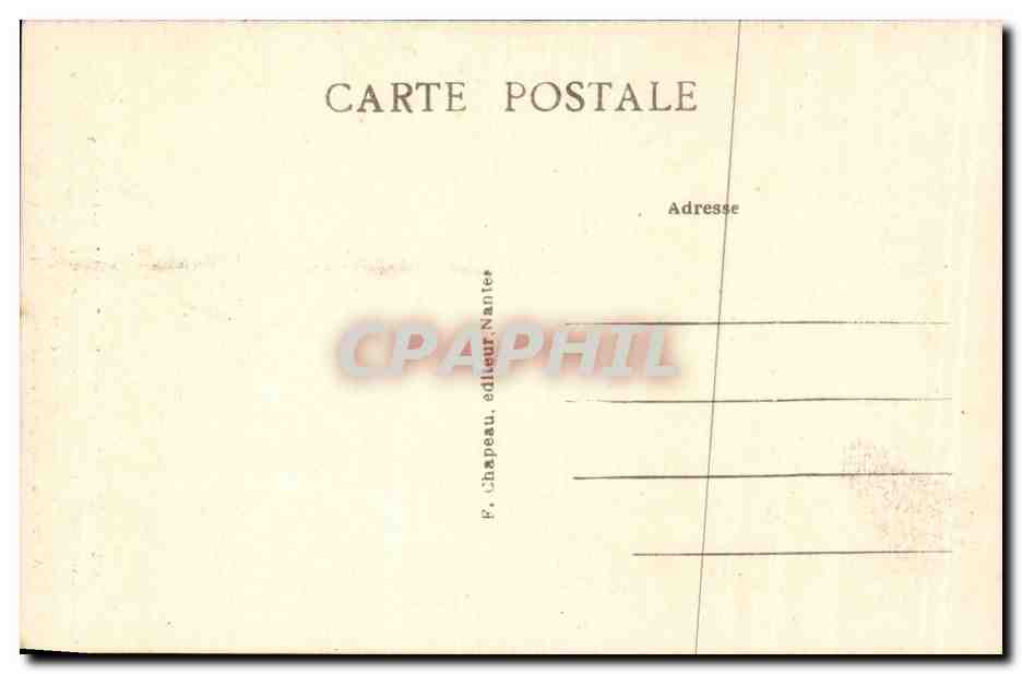 CPA Guerande Collegiale Saint Aubin Vitrail du grand portail — Rückseite