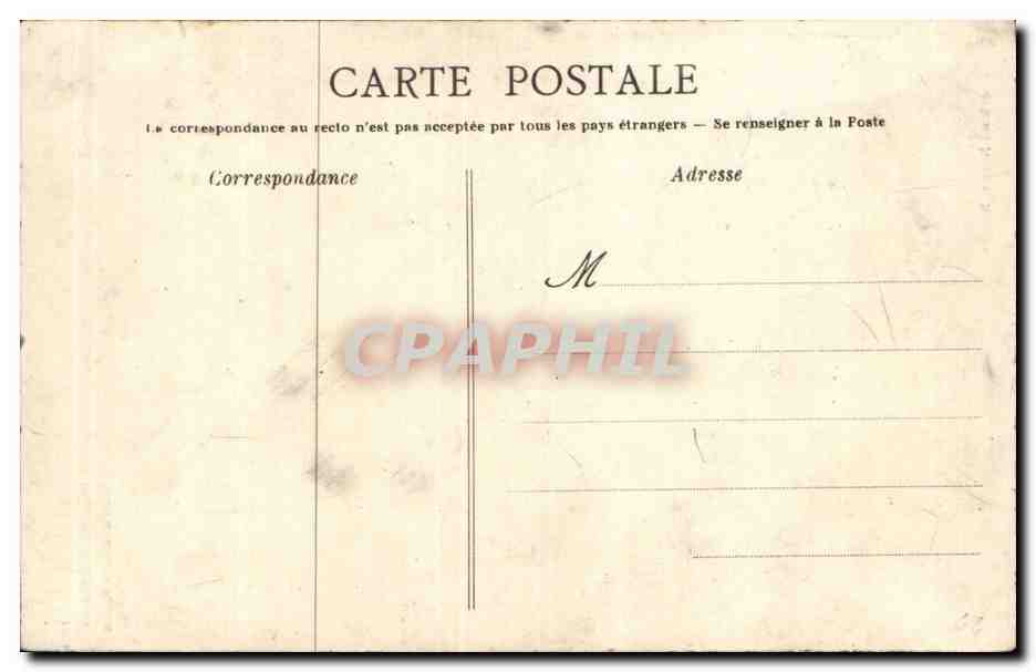 CPA Batz Portique des ruines de l'ancienne eglise — Rückseite