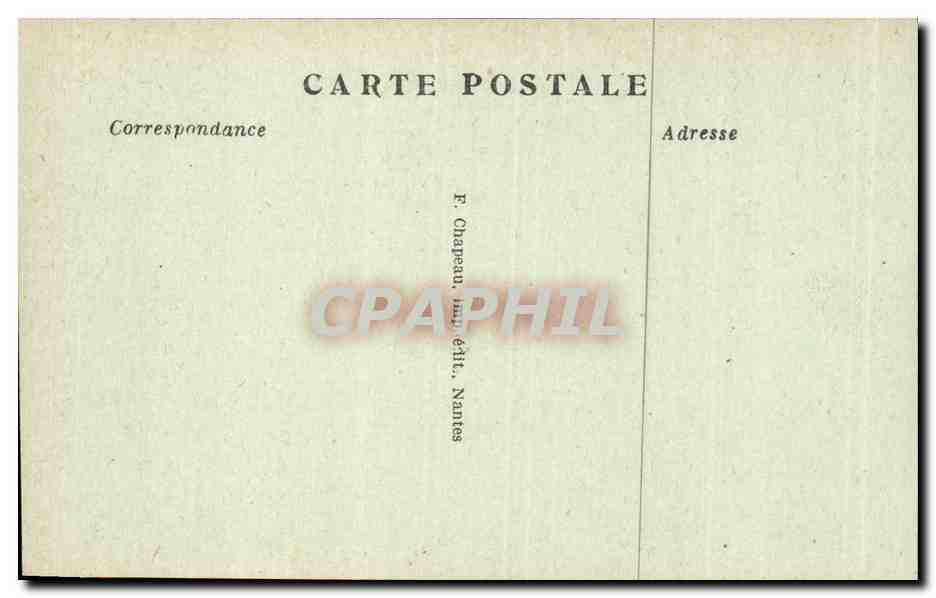 CPA Saint Nazaire Le port vers l'agence de la compagnie Generale Transatlantique — Verso
