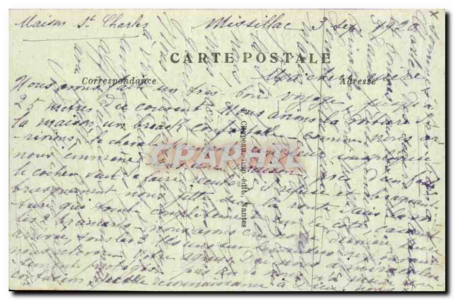 Missillac - Chateau de la Breteshe - CPA  — Back