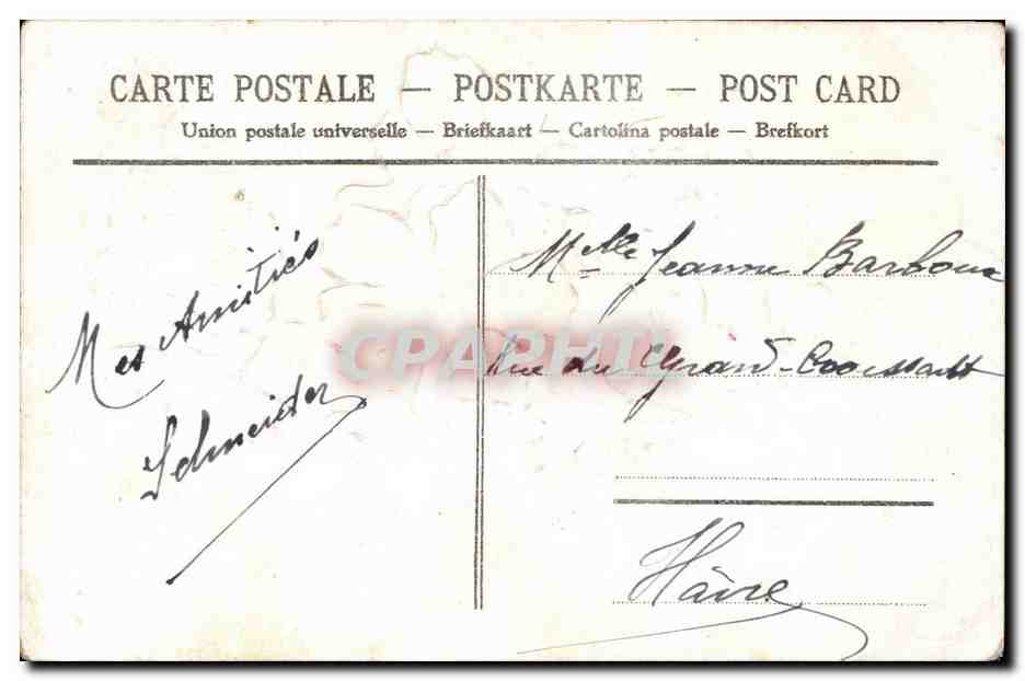 Fleur de pavot — Témoignage d'amitié — Éditeur non identifié — Rückseite