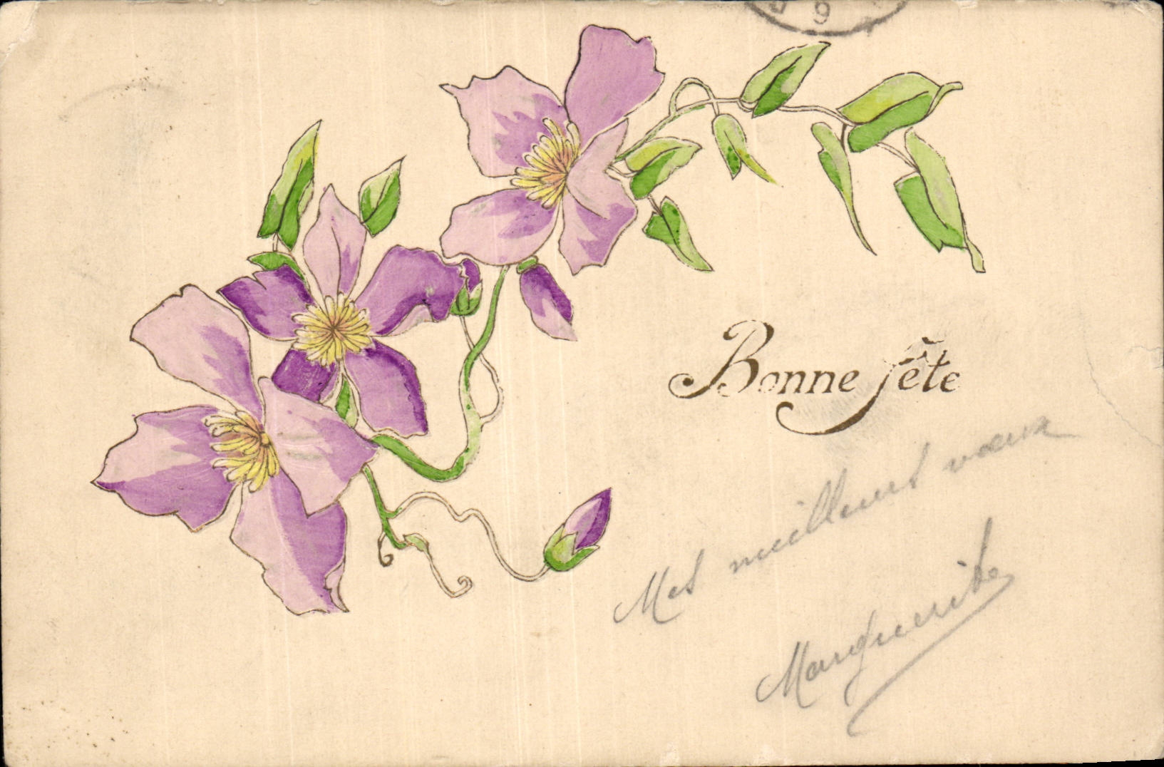 Fleurs - Flowers - Delicate flowers - CPA 