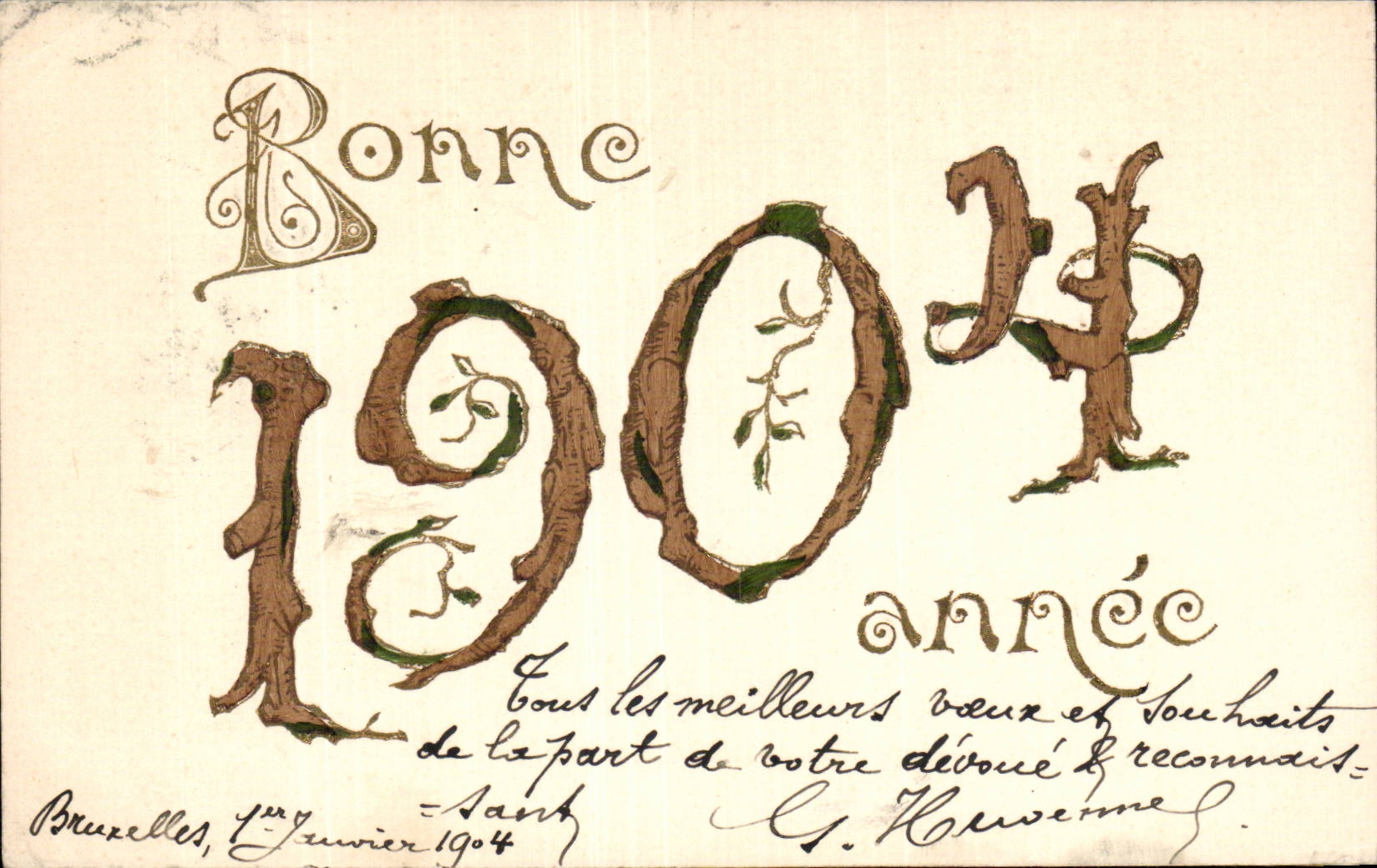 Fetes - Holiday - Bonne Annee - Happy New Year - 1904 - CPA 