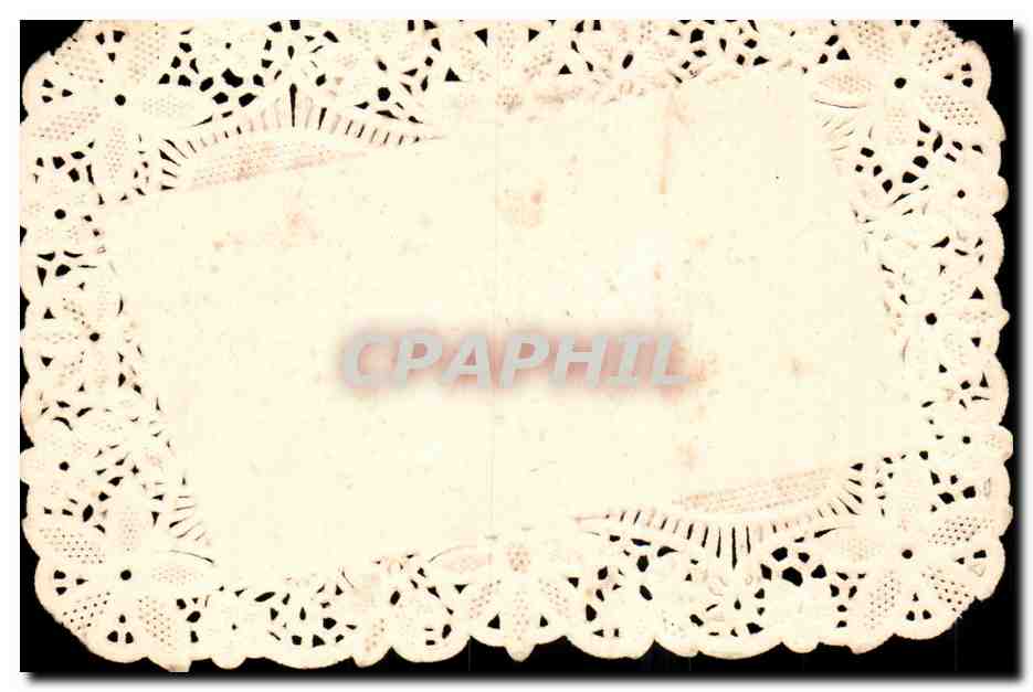Fleurs - Flower lace - Souvenir Amitie - Beautiful Victorian Lettering CPA  — Rückseite