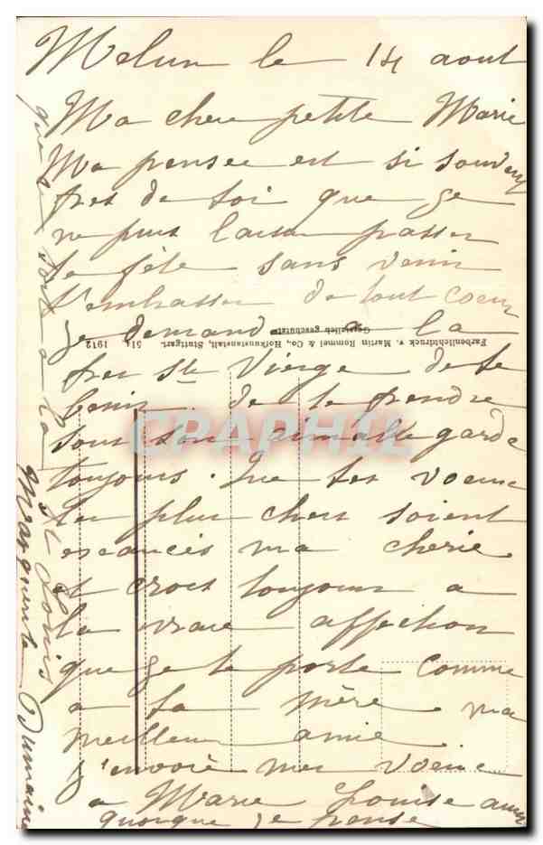 Flowers - Fleurs - Bouquet of blue blossoms - CPA  — Verso