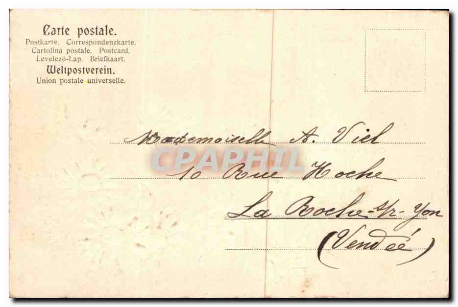 Flowers - Fleurs - Bonne Annee - daisies - CPA  — Rückseite