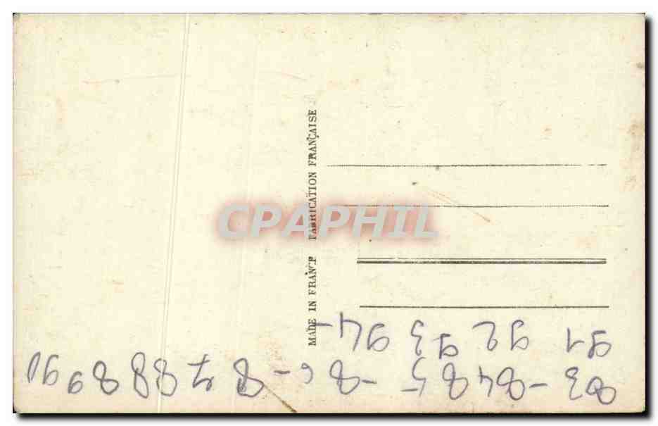 Fleurs - Flowers - Bonne Fete - CPA  — Verso
