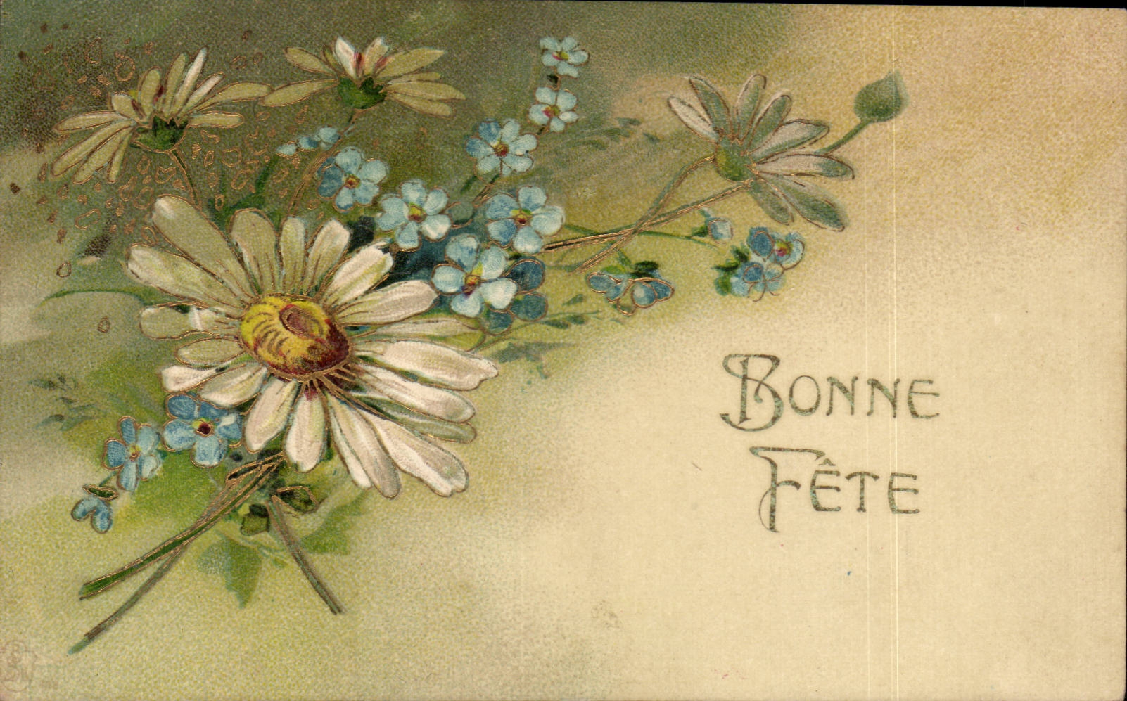 Fleurs - Flowers - Bonne Fete - CPA 