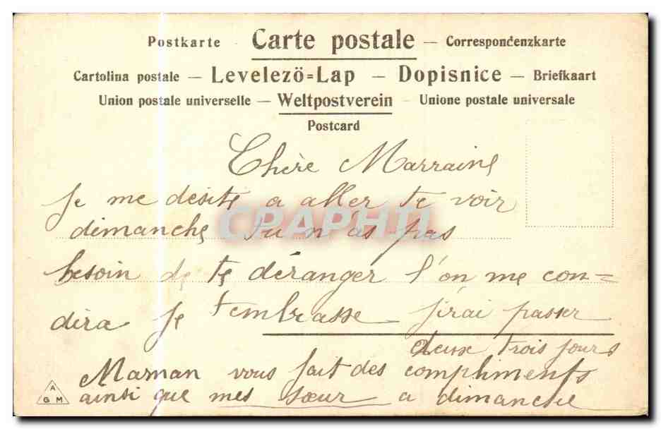 Fleurs - Flowers - Woman's Hand - Pensee - Pansy - CPA Main — Rückseite