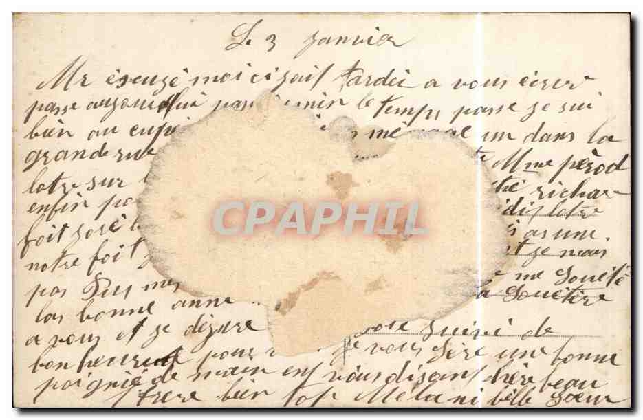 Fetes - Holiday - Heureuse Annee - Happy New Year - houx - holly - CPA  — Verso