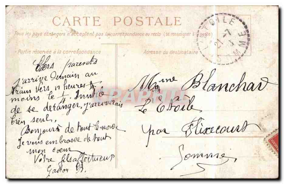 Fleurs - Flowers - snowbells - cottage in the winter - CPA  — Verso