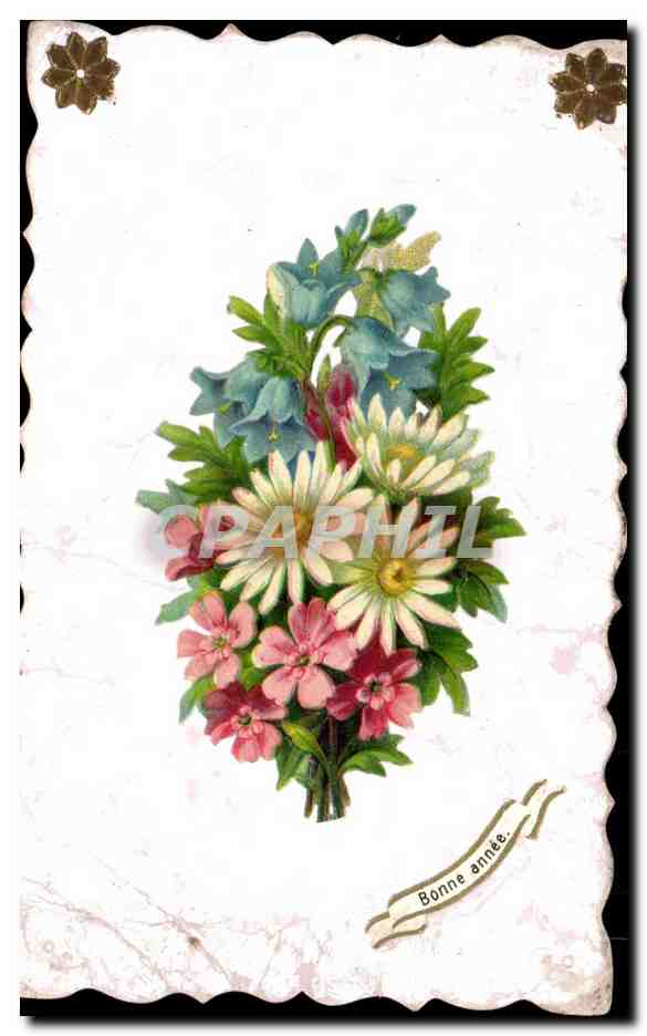 Fleurs - Flowers - Floral arrangement - CPA 