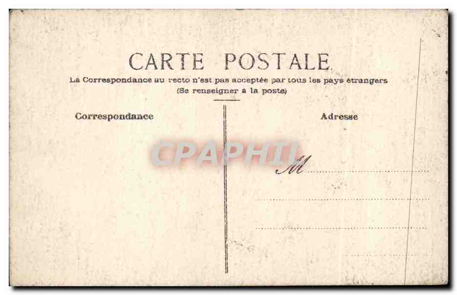 CPA Fantaisie Fleur — Rückseite