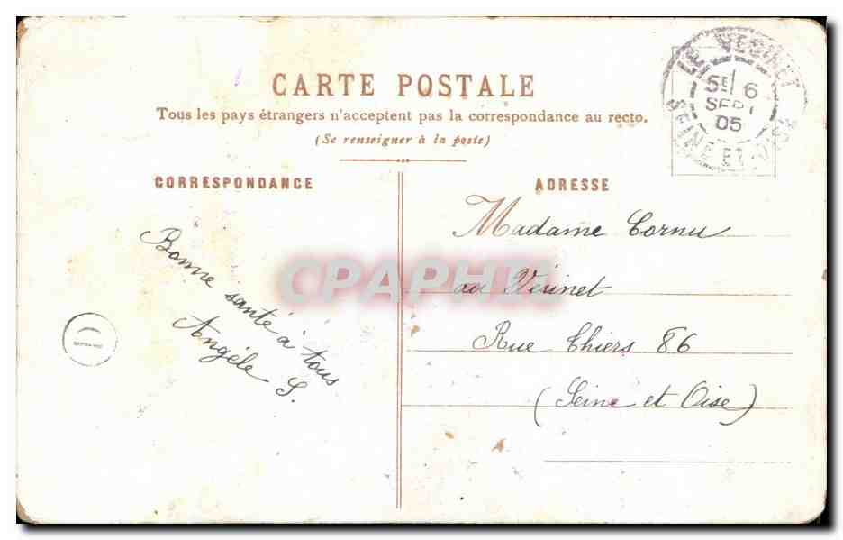 Fleurs - Flowers - Spring Bouquet - CPA  — Rückseite