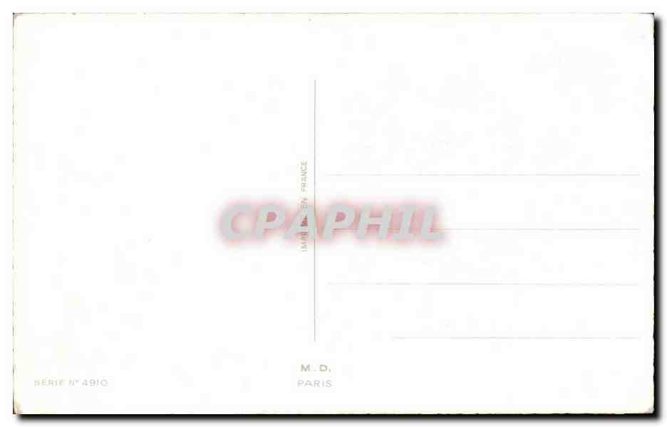 Fleur - Flowers - victorian - pretty red flower - CPA  — Verso