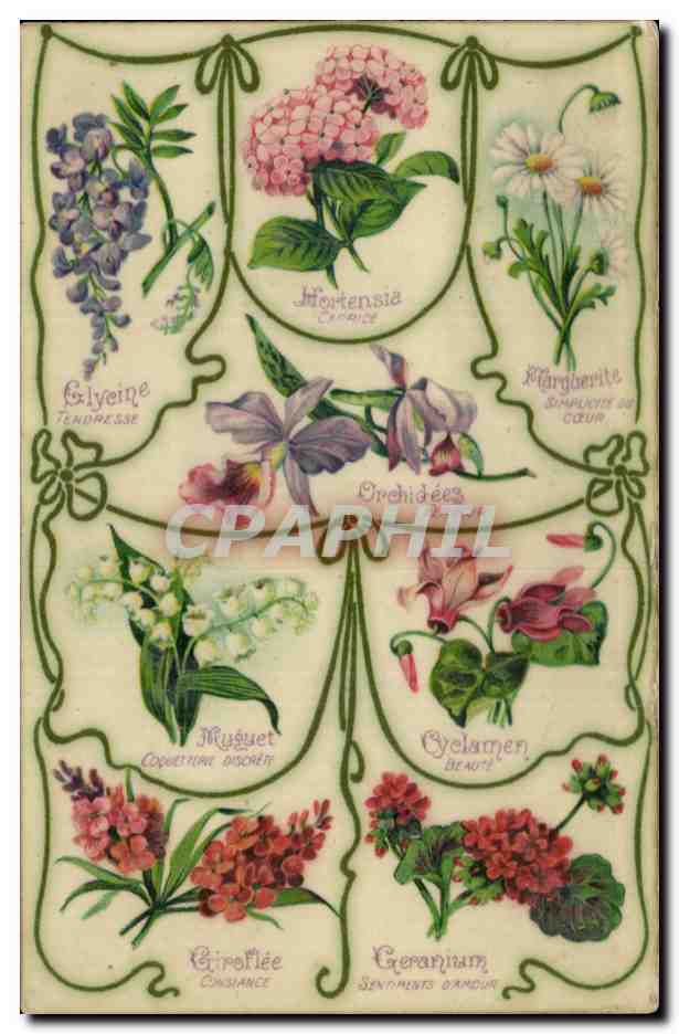Fleurs et légendes — K.F. éditeurs, Paris, Série 1863 bis