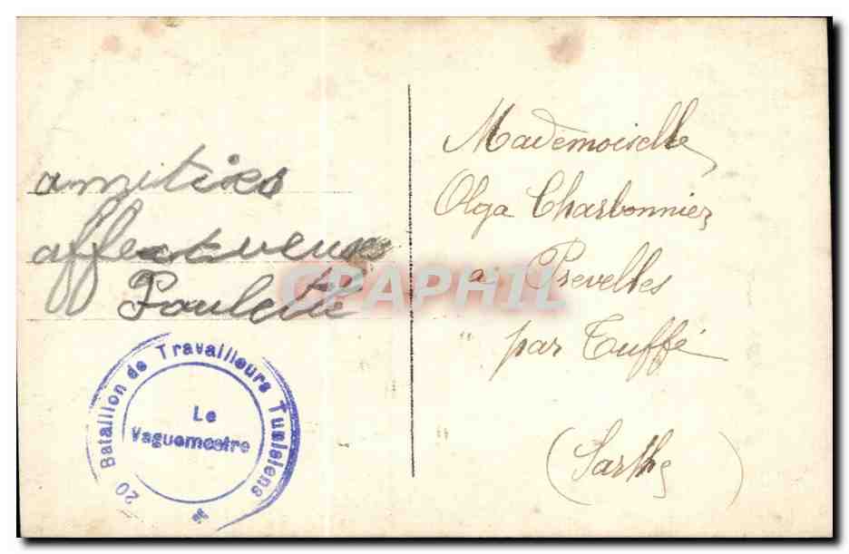 Fleurs - Flowers - wheelbarrow of roses and pansies - pensee - CPA  — Verso