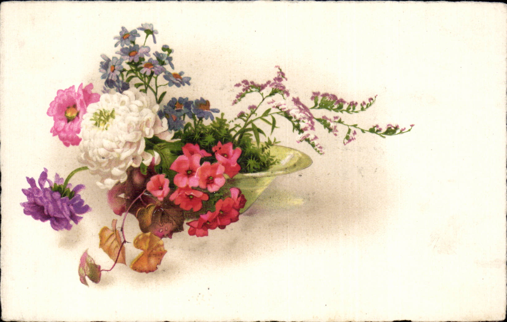 Fleurs - Flowers - colorful flowers - CPA 
