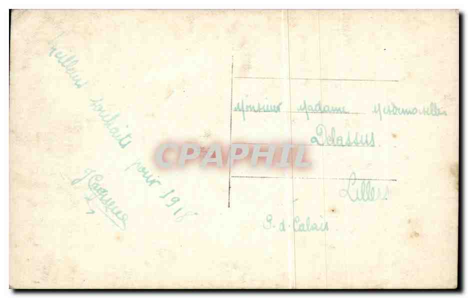 Fleurs - Flowers - vase of pink flowers - CPA  — Verso