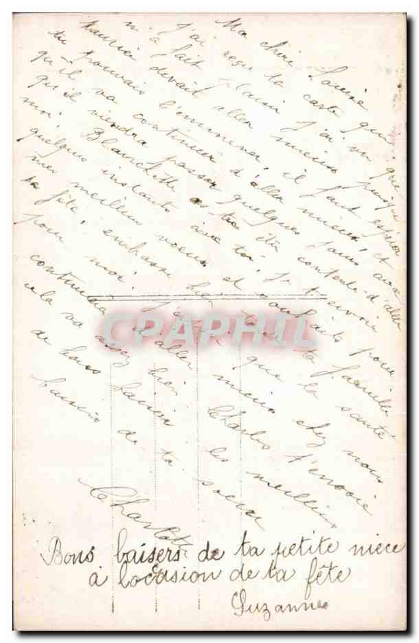 Fleurs - Flowers - vase of roses - CPA  — Rückseite