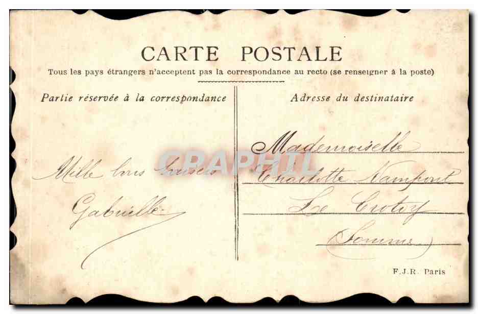 Fleurs - Flowers - basket of daisies - CPA  — Rückseite
