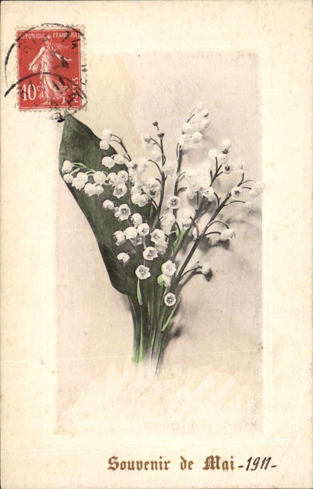 Fleurs - Flowers - Muguet - Lily of the Valley - CPA 