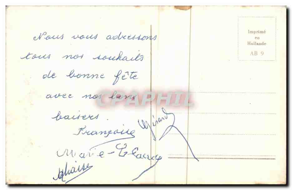 Fleurs - Flowers - pretty pink blossoms - CPA  — Verso