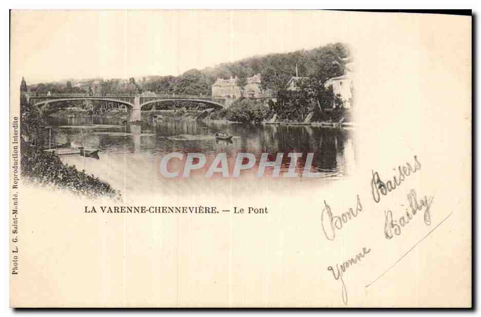 CPA La Varenne Chenneviere Le pont