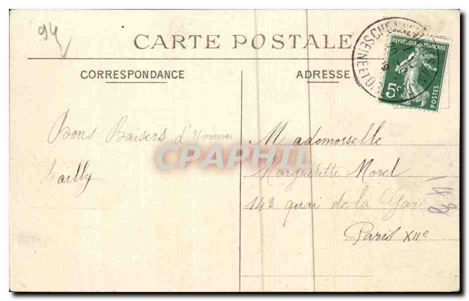 CPA La Varenne Pisse Vinaigre — Rückseite