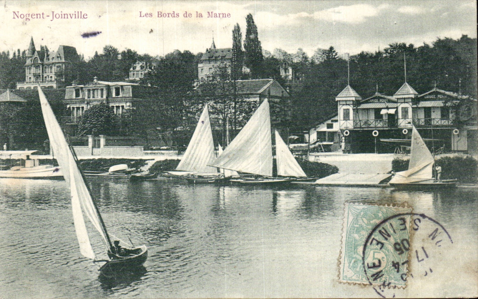 Nogent-Joinville — De oevers van de Marne — Uitgave Trianon n° 1657