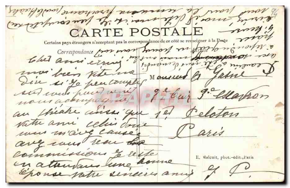 CPA Le Perreux Bords de Marne L'ile d'amour — Rückseite