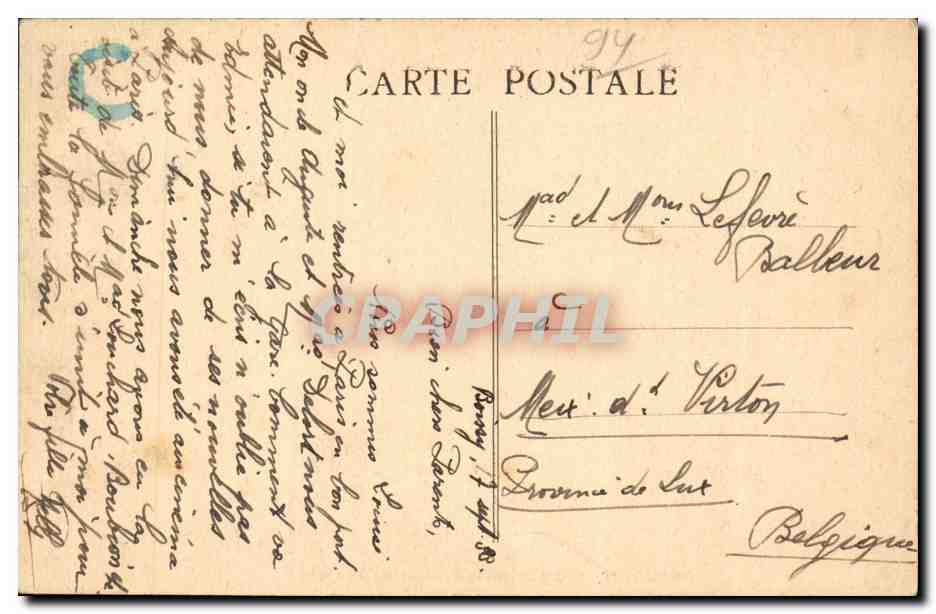 Boissy Saint Leger - Allee du Chateau du Piple - CPA  — Rückseite