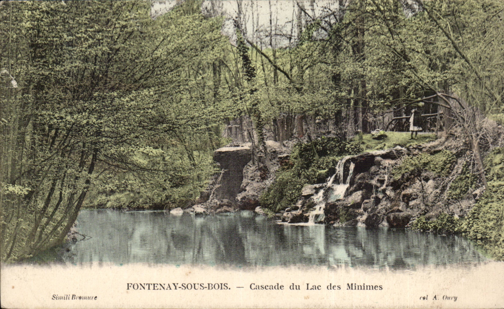 CPA Fontenay sous Bois Cascade du lac des Minimes