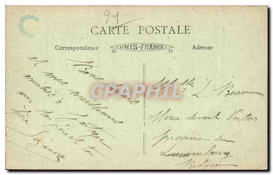Boissy Saint Leger - L'Avenue du Piple CPA  — Rückseite