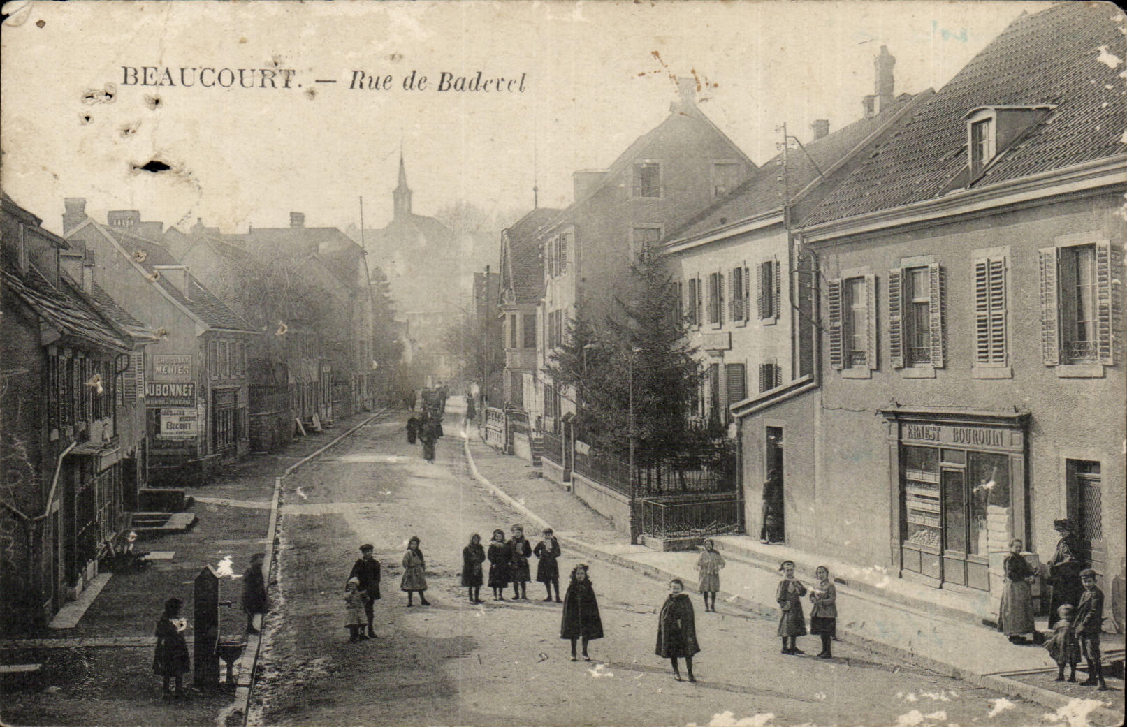 Beaucourt - Rue de Baderel CPA 
