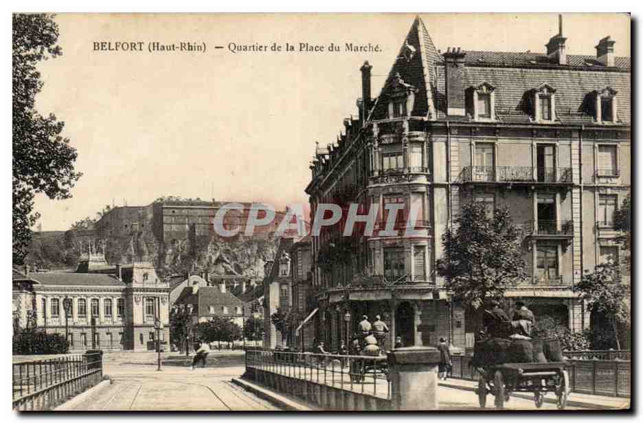 Belfort - Quartier de la Place du Marche CPA 