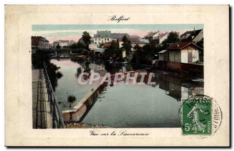 Belfort - Vue Generale sur la Savoureuse CPA 