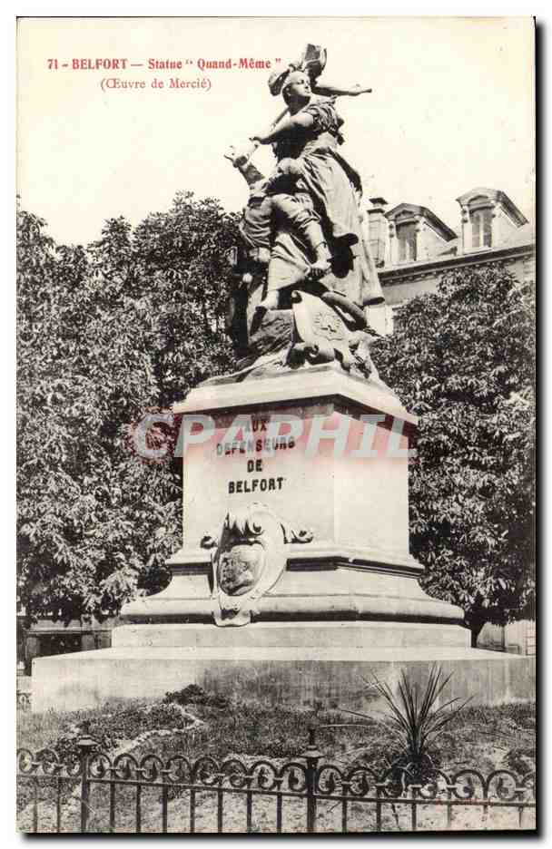 Belfort - Statue Quand Meme - CPA 